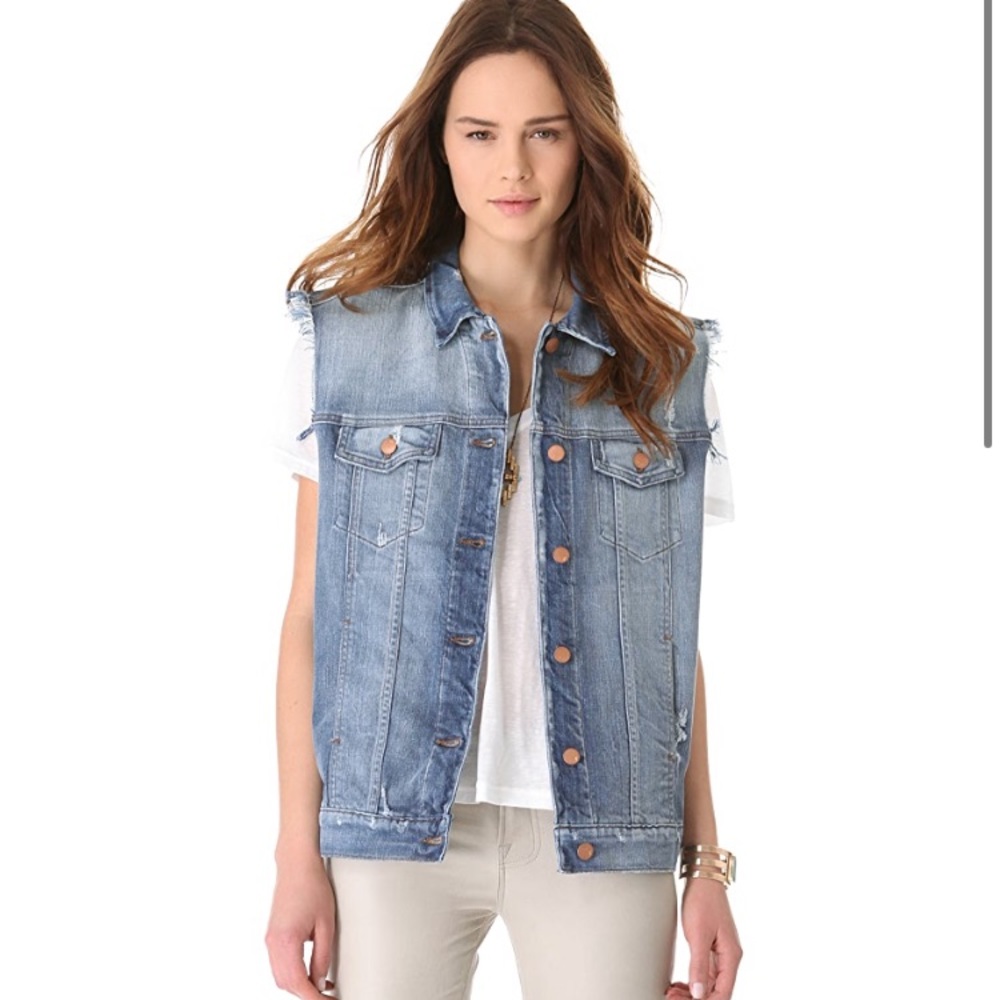 J brand oversized denim vest